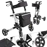 KESSER Rollator Aluminium Set, Leichtgewicht-Reiserollator mit...